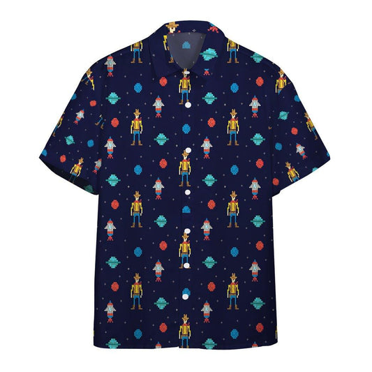  3D Cowboy In Space Custom Hawaii Shirt