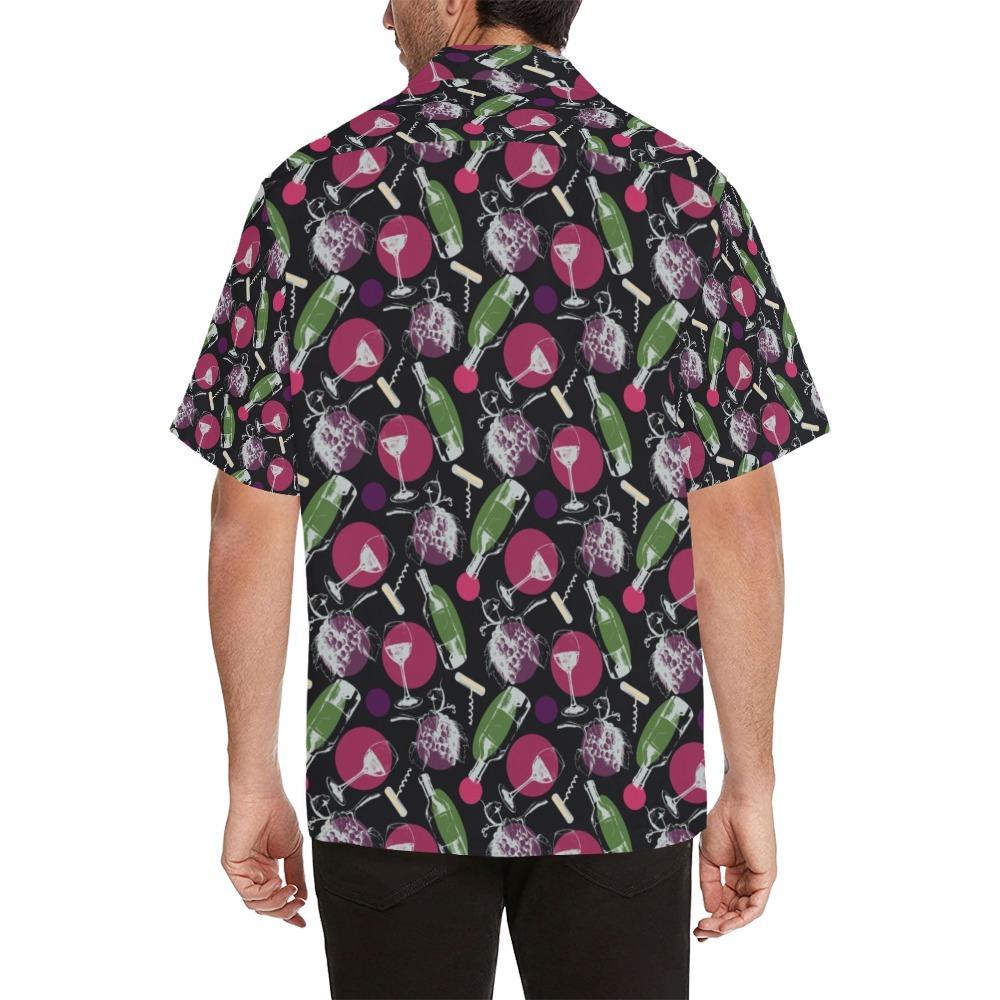 Wine Print Design Hawaiian Shirt