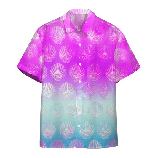  3D Sea Shell Color Hawaii Shirt