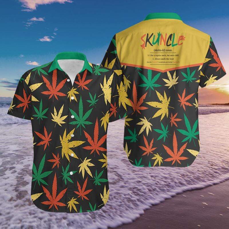 Hawaiian Aloha Shirts Weed Skuncle