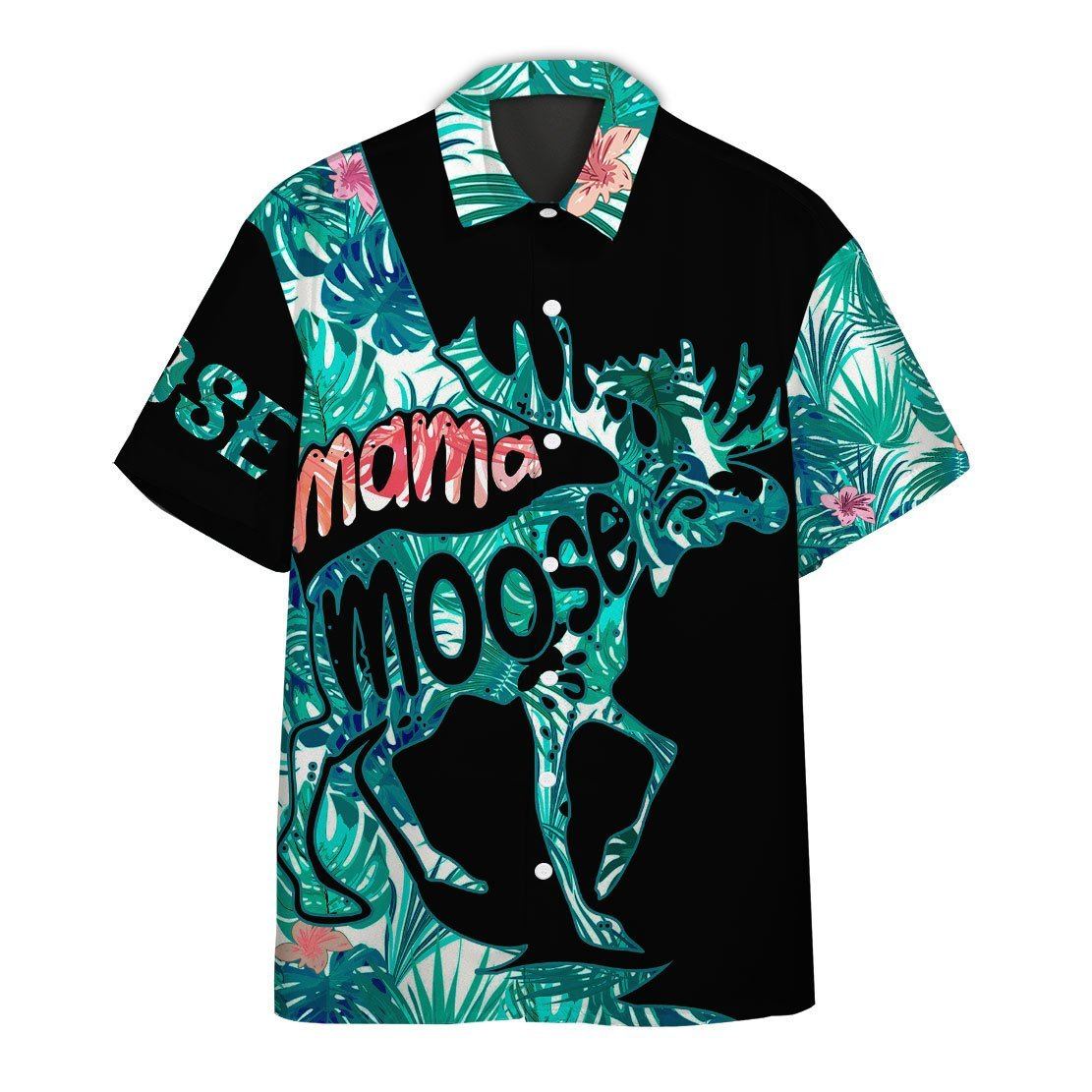  3D Mama Moose Mother Day Hawaii Shirt