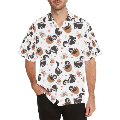 Skunk Print Design Hawaiian Shirt