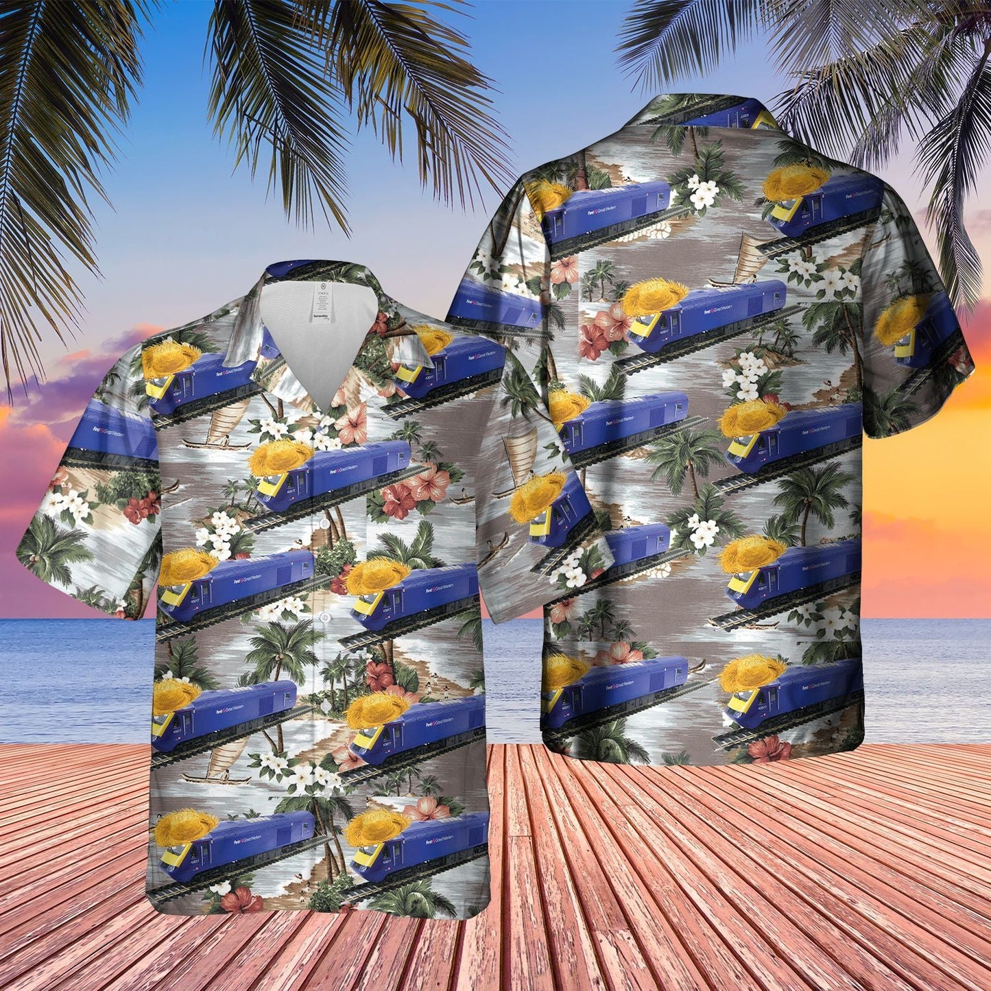 Class Locomotive Train  Blue Awesome Design Unisex Hawaiian Shirt For Men And Women Dhc17063297