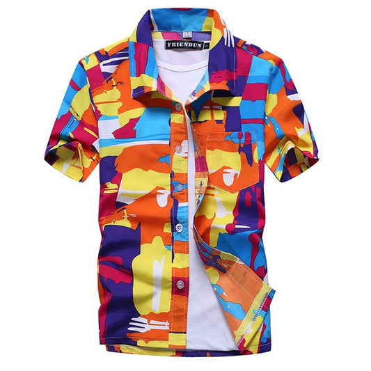 Hipster Patchwork  Colorful Unique Design Unisex Hawaiian Shirt For Men And Women Dhc17064192