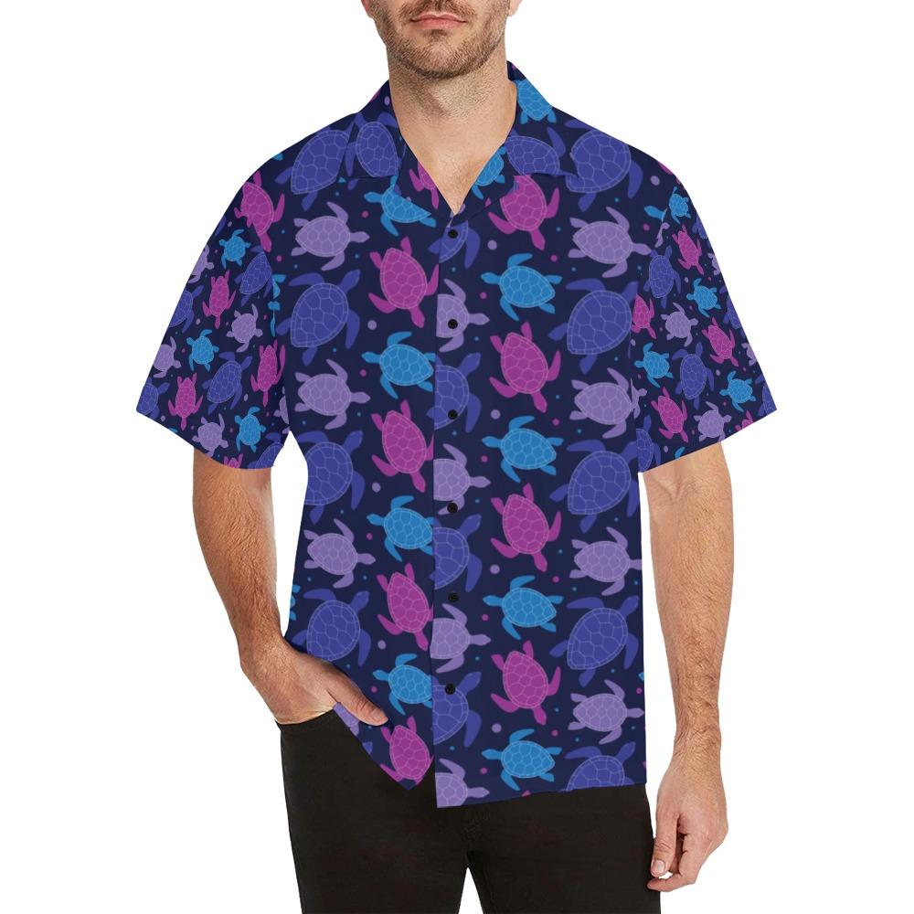 Sea Turtle Print Design Hawaiian Shirt