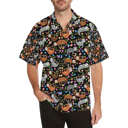 Sloth Print Design Hawaiian Shirt