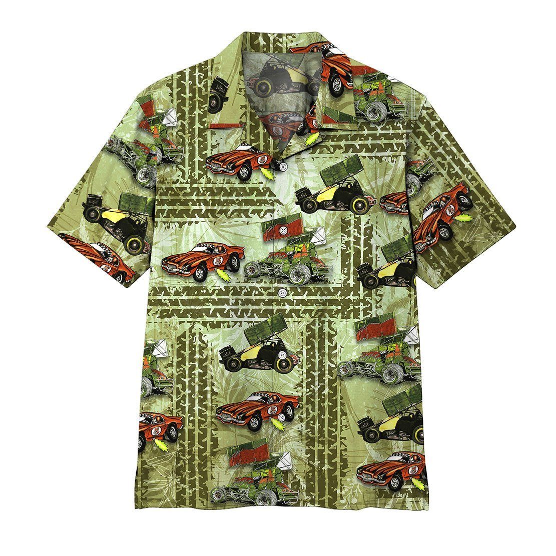 3D Dirt Track Racing Hawaii Shirt