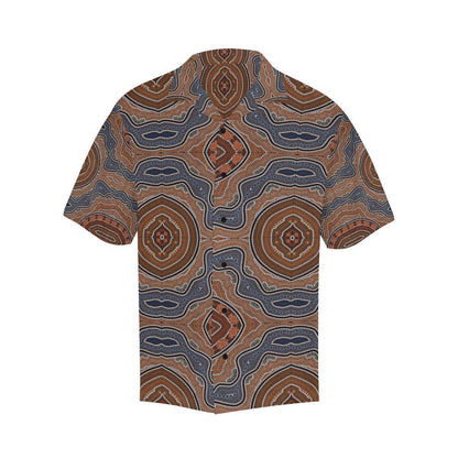 Aboriginal Pattern Print Design Hawaiian Shirt