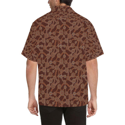 Aboriginal Pattern Print Design Hawaiian Shirt