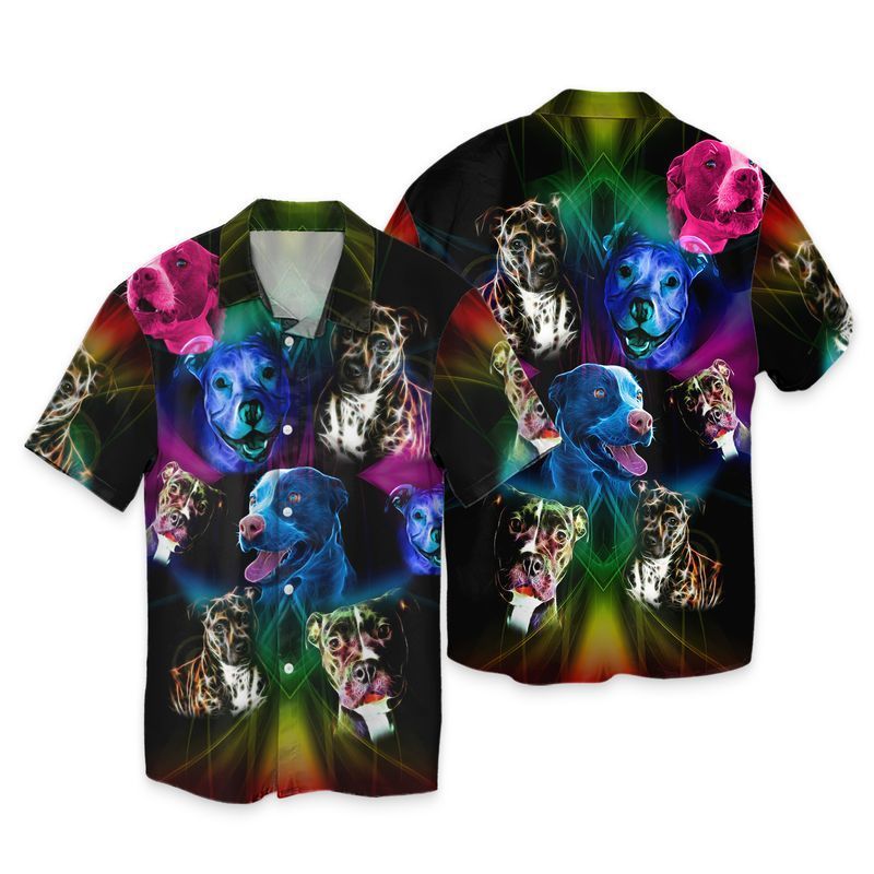 Abstract Pitbull For Men And Women Graphic Print Short Sleeve 