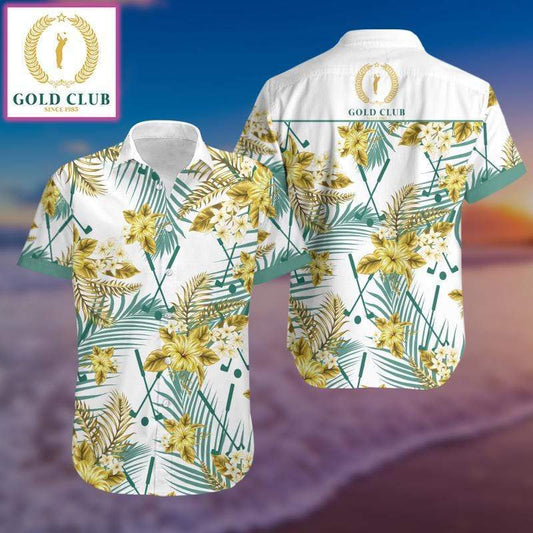 Simple Golf Club Unisex Hawaiian Aloha Shirts