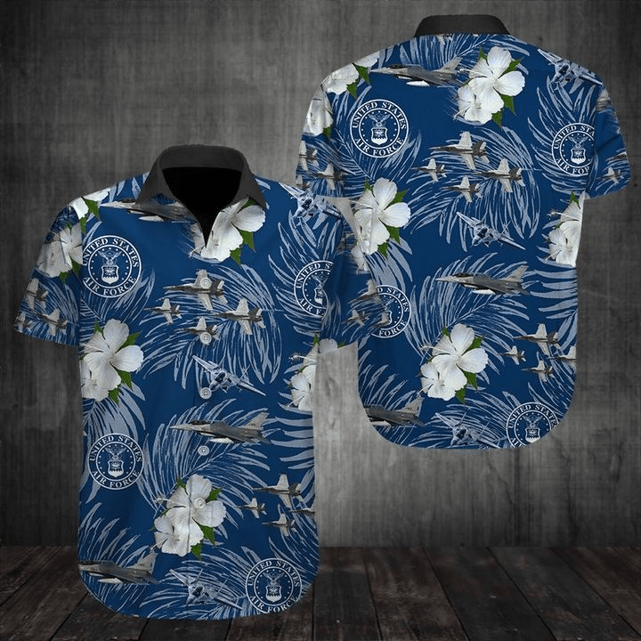 Amazing Military Aircraft US Air Force Unisex Hawaiian Shirts