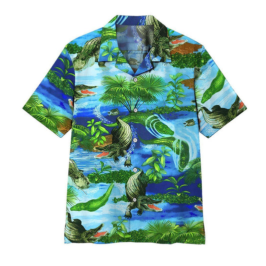  3D Crocodile Hawaii Shirt