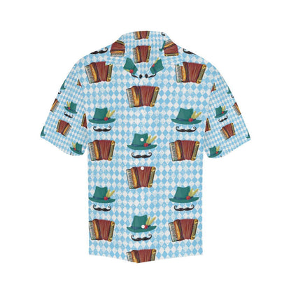 Accordion Mustache Pattern Print Design Hawaiian Shirt