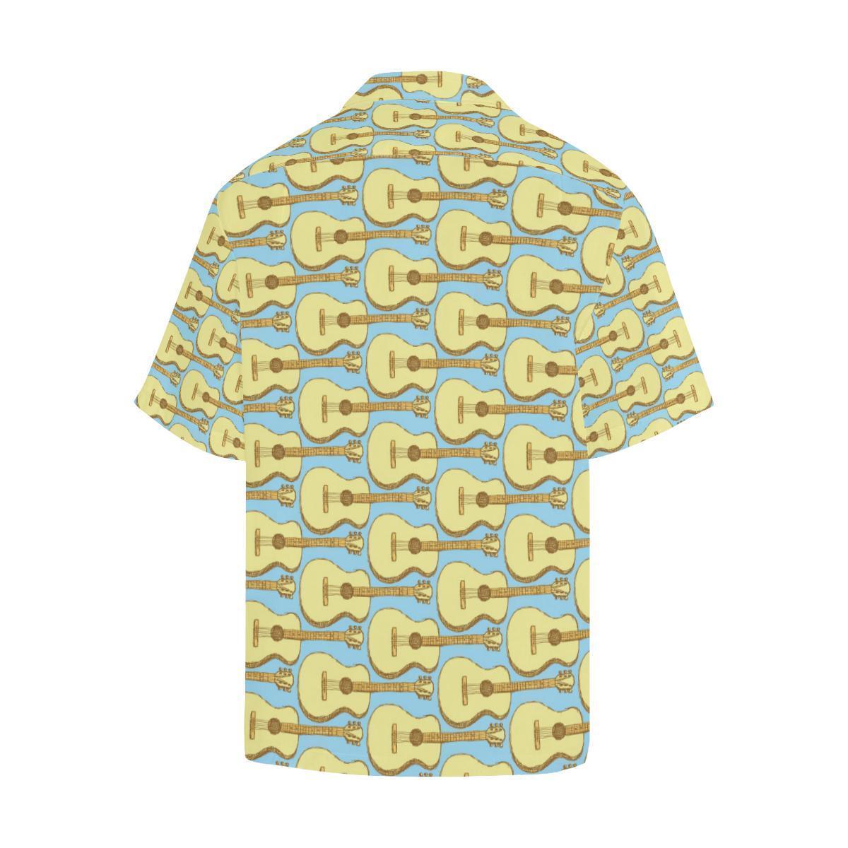 Acoustic Guitar Pattern Print Design Hawaiian Shirt