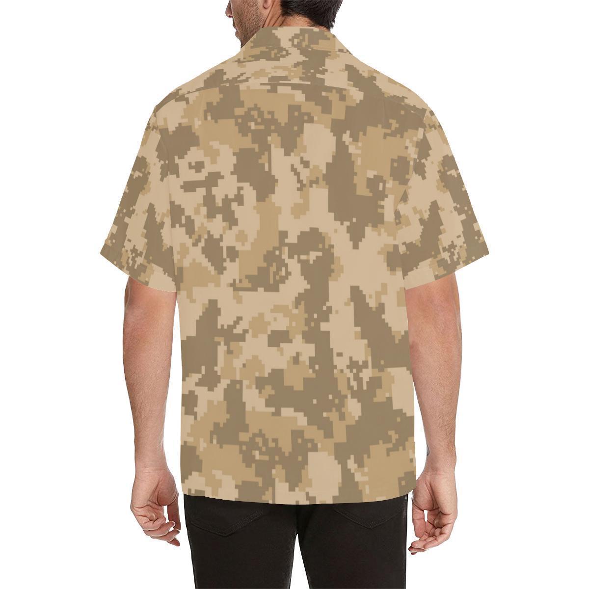 Acu Digital Desert Camouflage Hawaiian Shirt