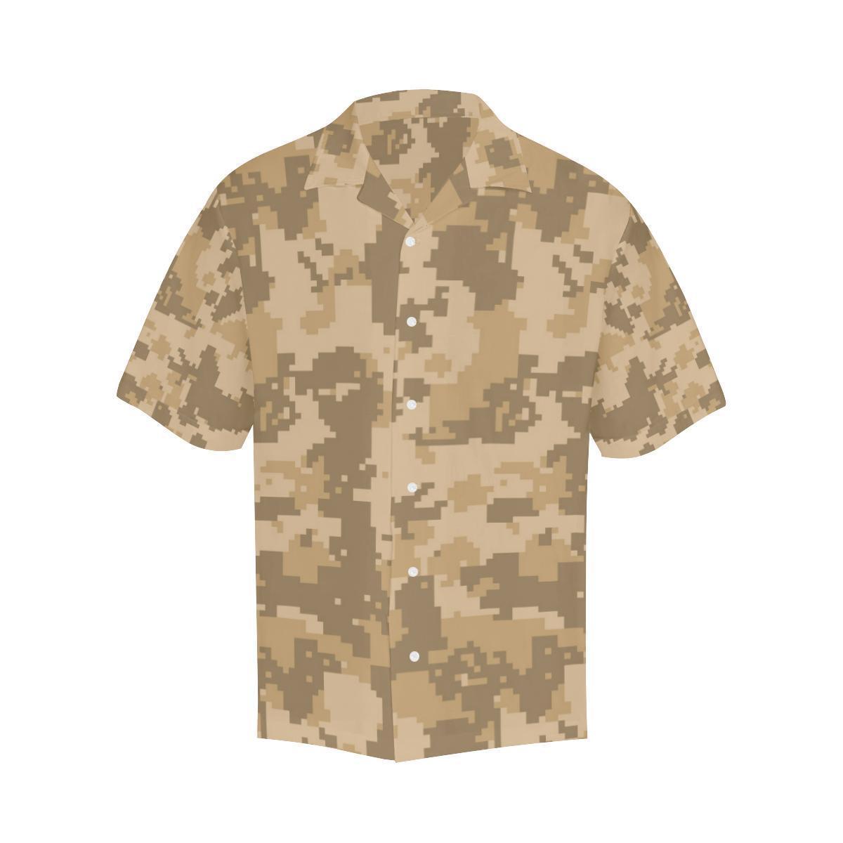 Acu Digital Desert Camouflage Hawaiian Shirt