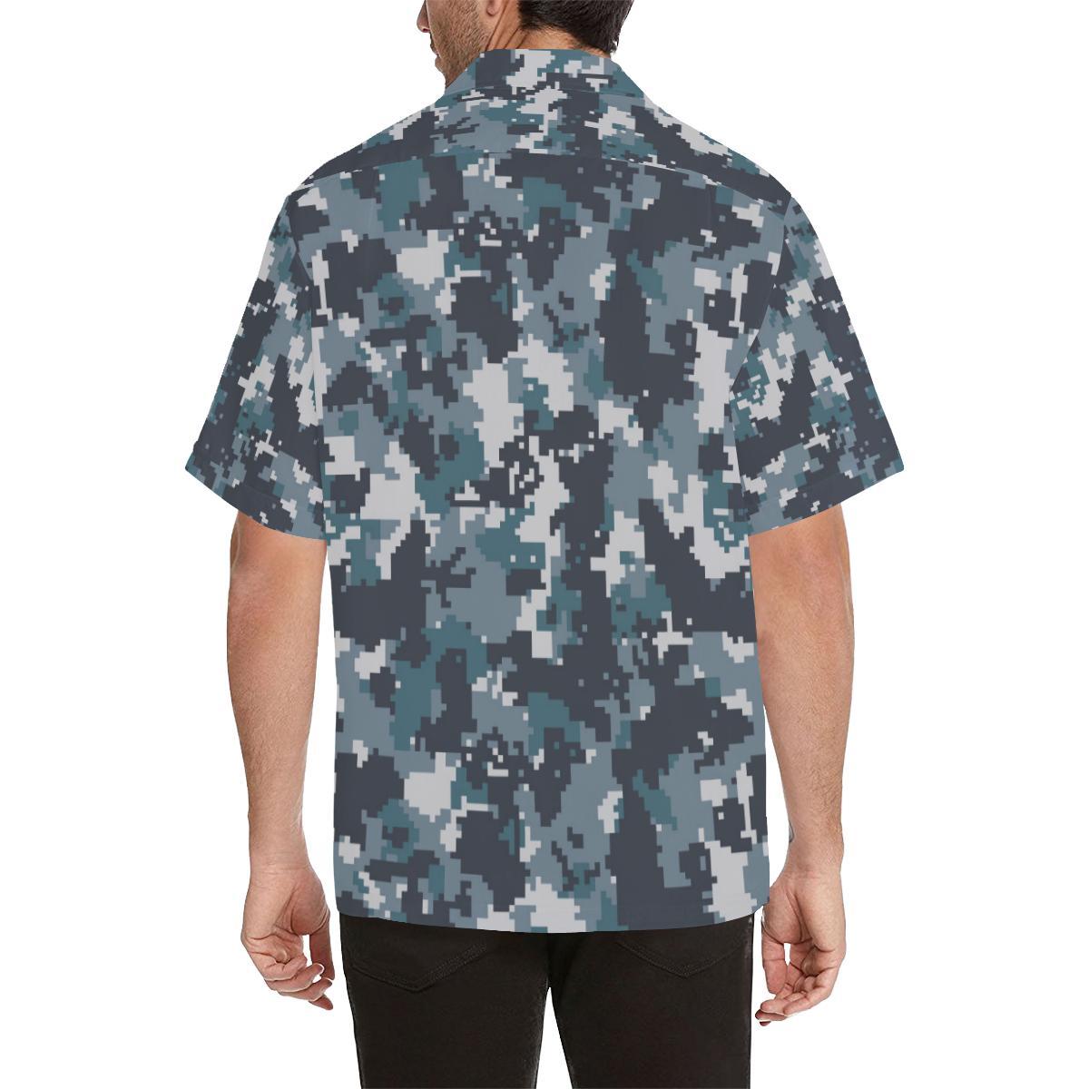 Acu Digital Urban Camouflage Hawaiian Shirt