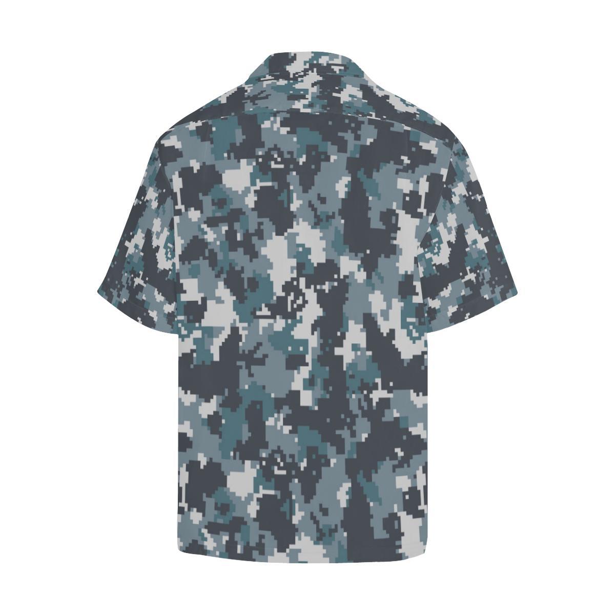 Acu Digital Urban Camouflage Hawaiian Shirt