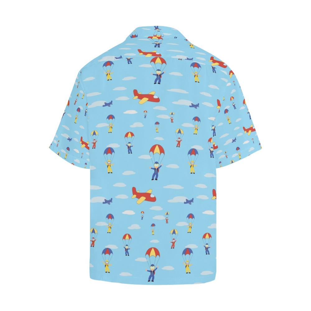 Skydiver Print Design Hawaiian Shirt