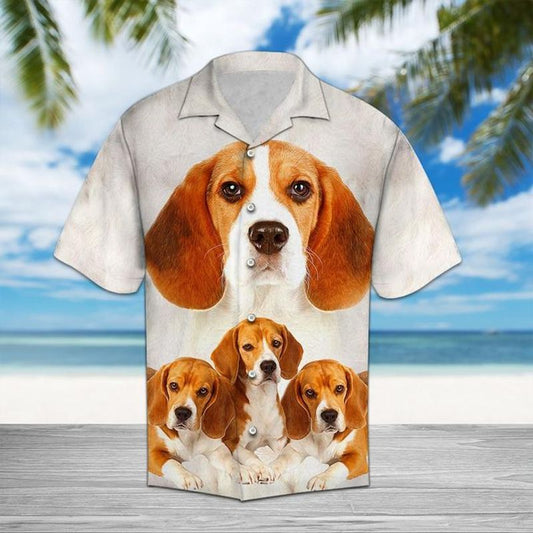 Beagle Great   White Unique Design Unisex Hawaiian Shirt For Men And Women Dhc17064006