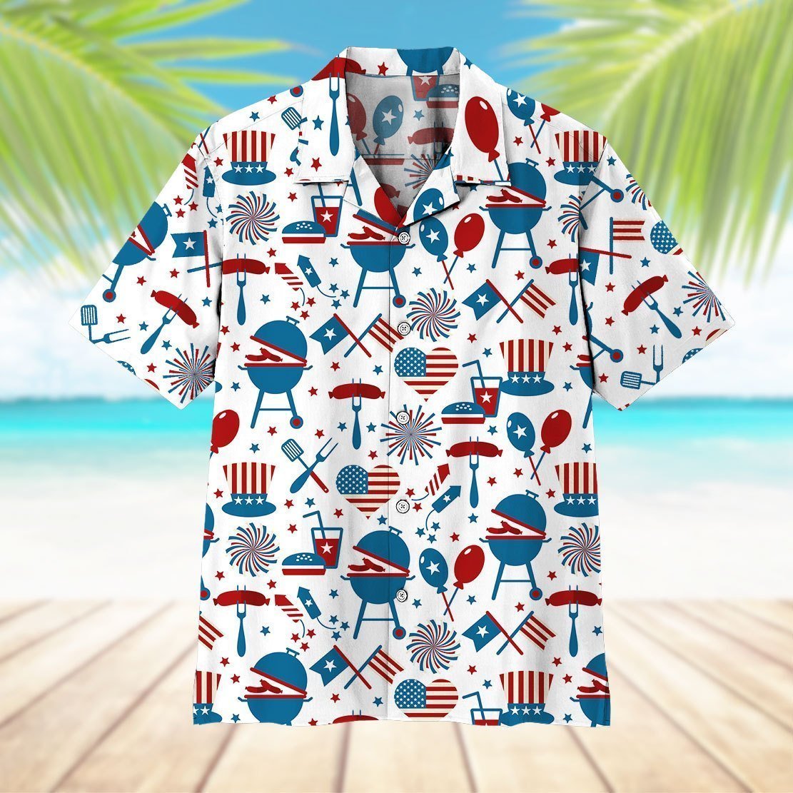 4th Of July Hawaiian Shirt | For Men & Women | Adult | HW5973