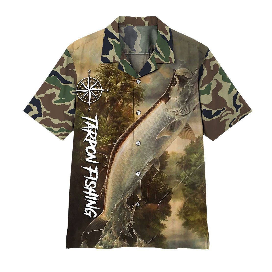  3D Tarpon Fishing Hawaii Shirt