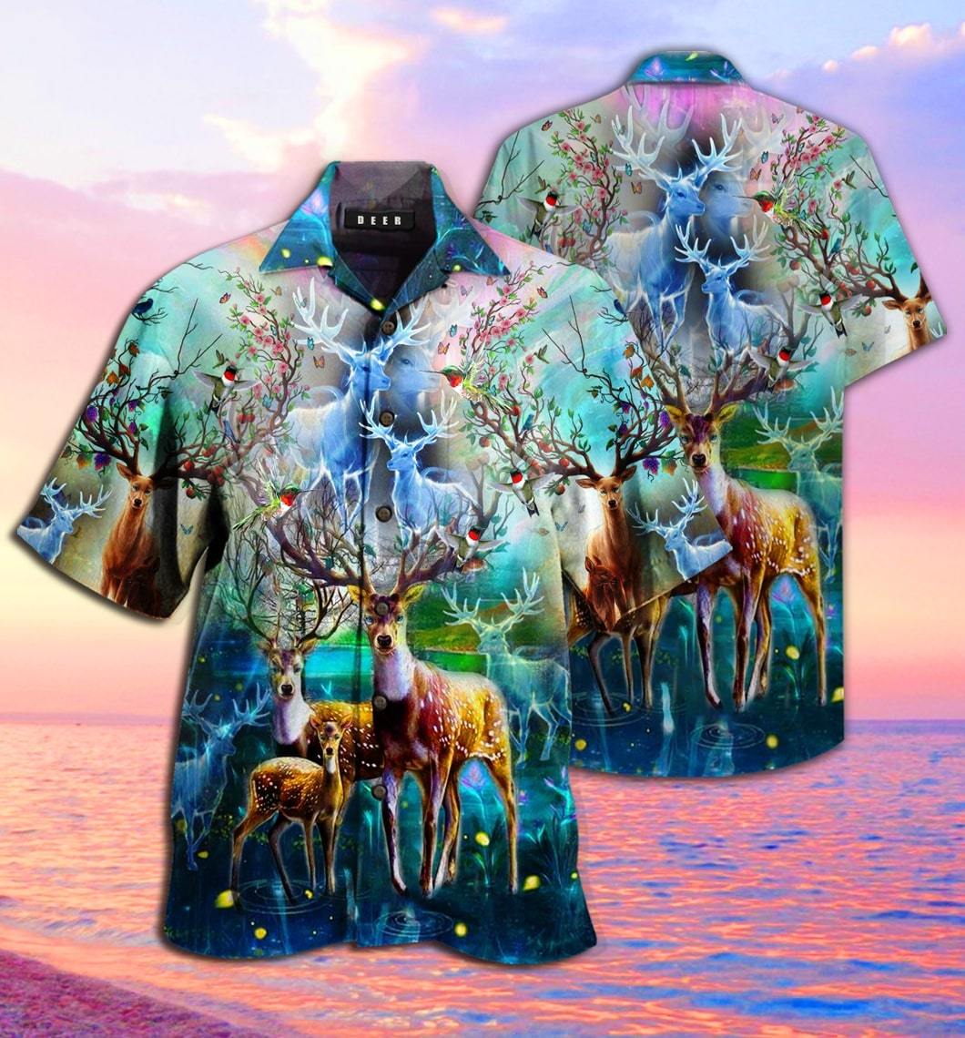 Amazing Deer Hawaiian Shirt | For Men &amp;amp; Women | Adult | Hw8555