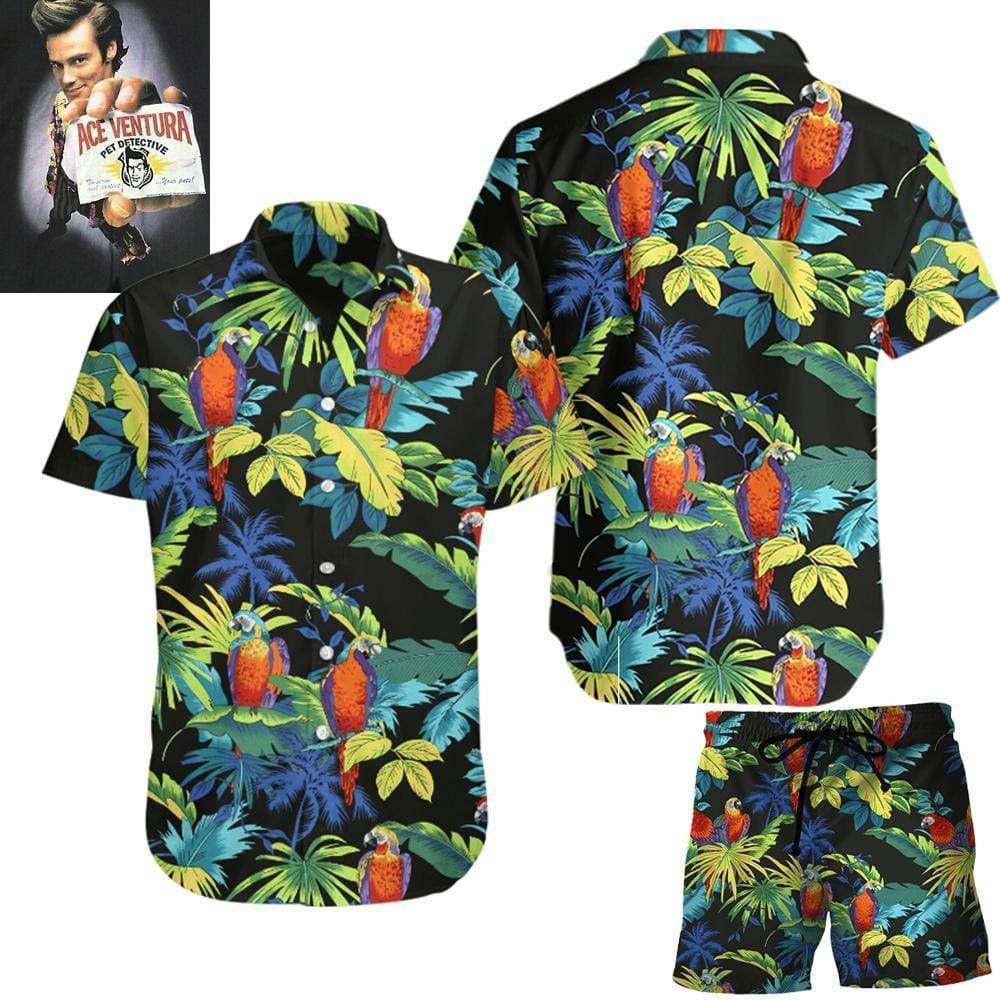 Ace Ventura Vibe Jim Carrey Hawaiian Aloha Shirts #KV