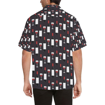 Wine Print Design Hawaiian Shirt