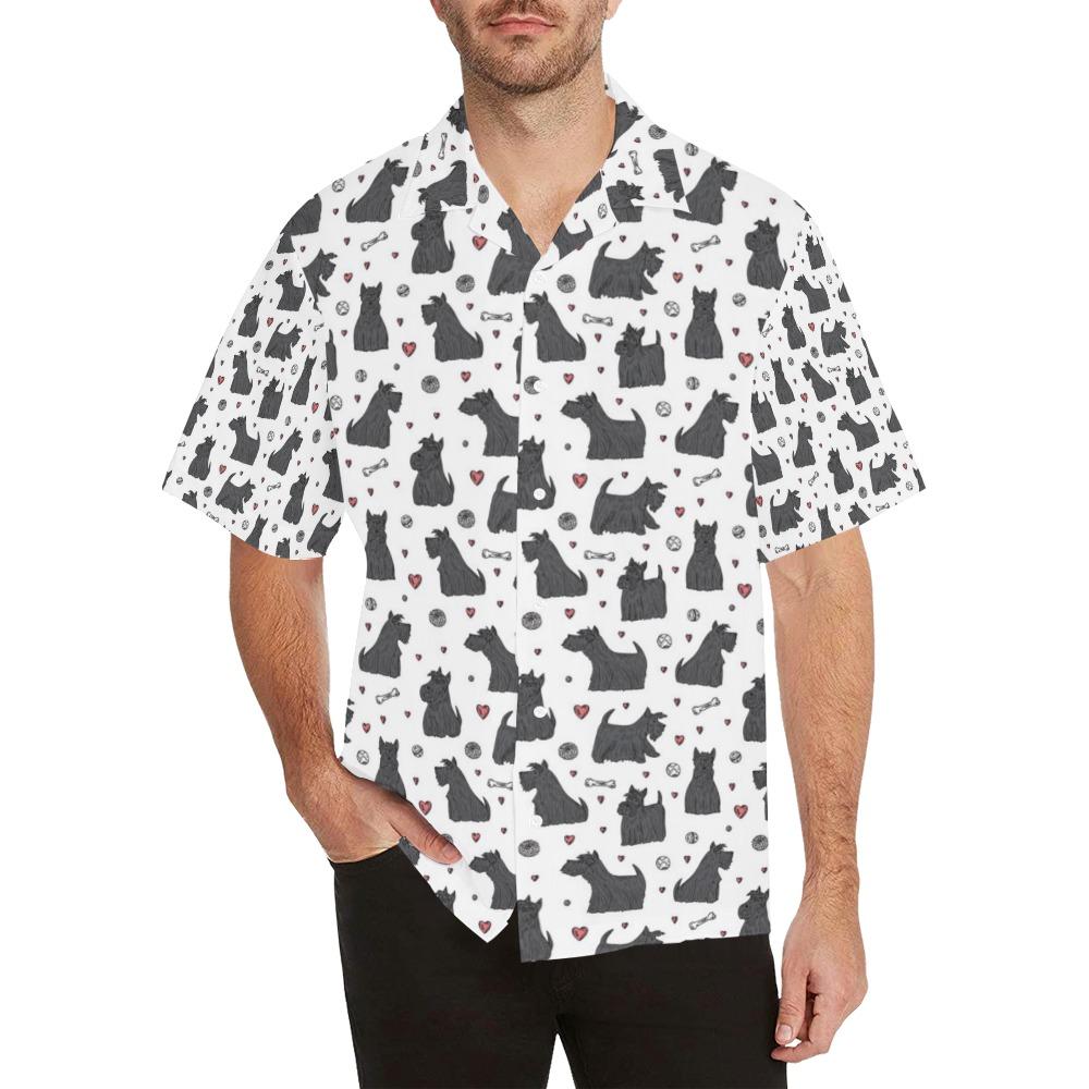 Scottish Terriers Print Design Hawaiian Shirt