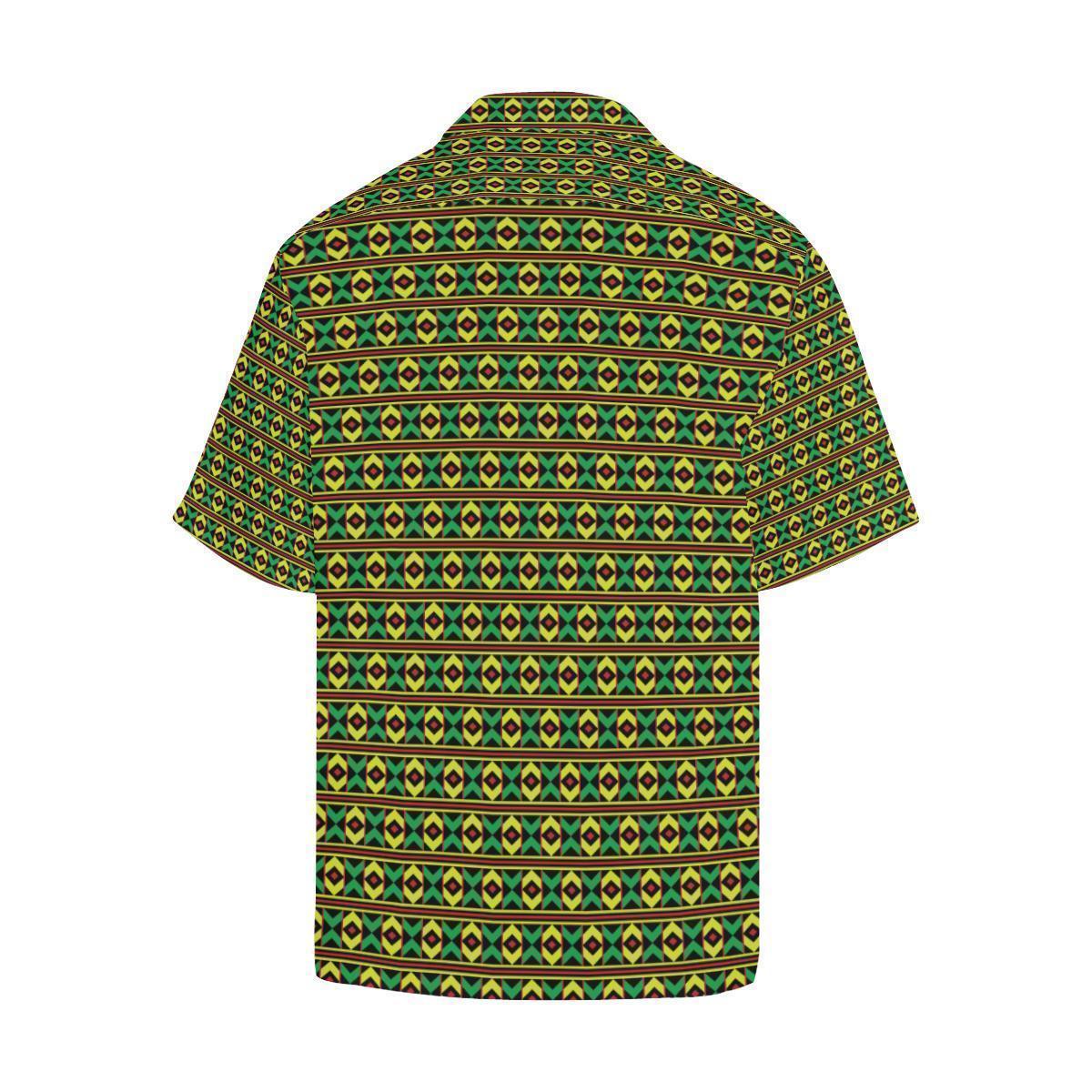 African Geometric Print Pattern Hawaiian Shirt