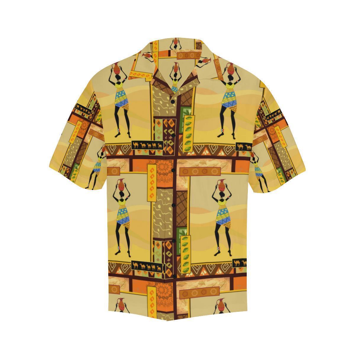 African Girl Design Hawaiian Shirt