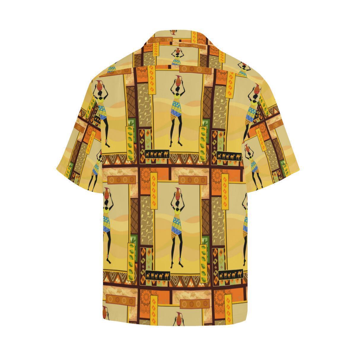 African Girl Design Hawaiian Shirt