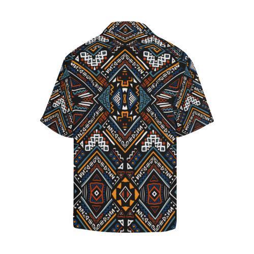 African Kente Print Hawaiian Shirt