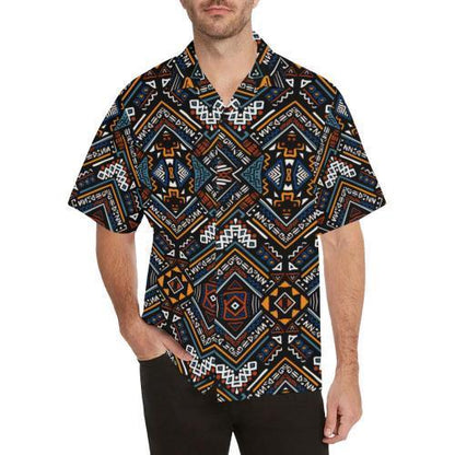 African Kente Print Hawaiian Shirt