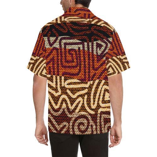 African Pattern Print Hawaiian Shirt