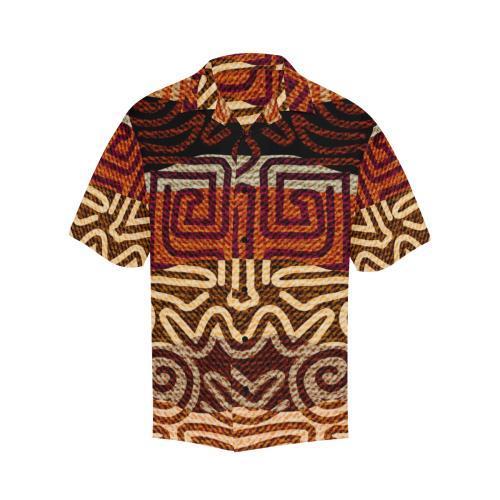 African Pattern Print Hawaiian Shirt