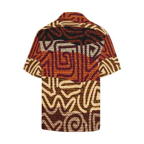 African Pattern Print Hawaiian Shirt