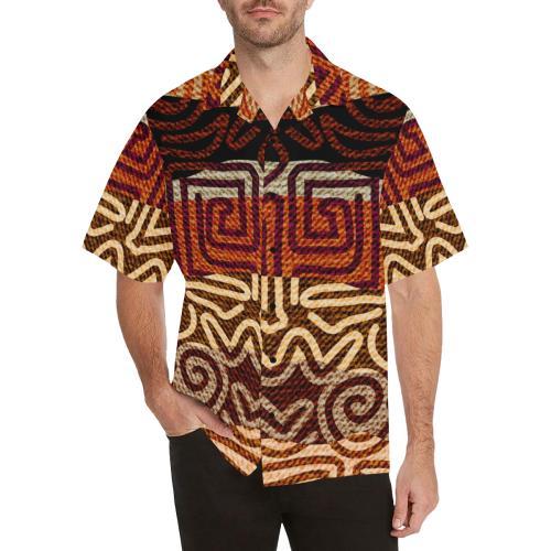 African Pattern Print Hawaiian Shirt