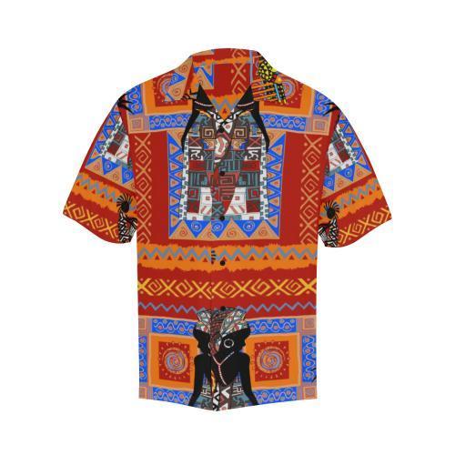 African Print Pattern Hawaiian Shirt