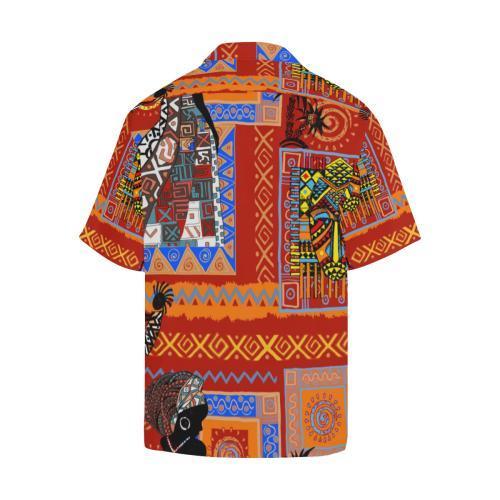 African Print Pattern Hawaiian Shirt