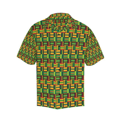 African Zip Zag Print Pattern Hawaiian Shirt