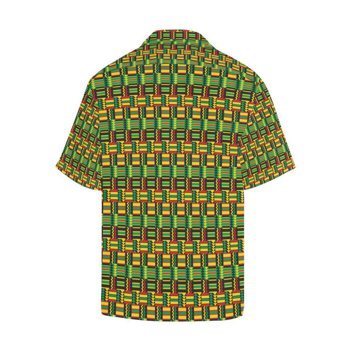 African Zip Zag Print Pattern Hawaiian Shirt