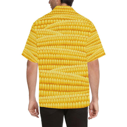 Agricultural Corn Cob Pattern Hawaiian Shirt