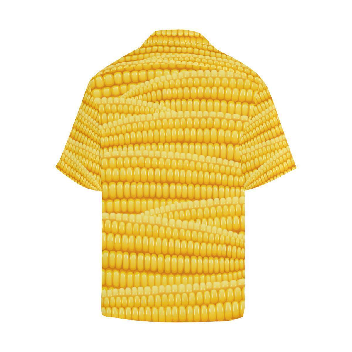 Agricultural Corn Cob Pattern Hawaiian Shirt