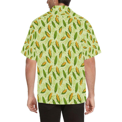 Agricultural Fresh Corn Cob Print Pattern Hawaiian Shirt