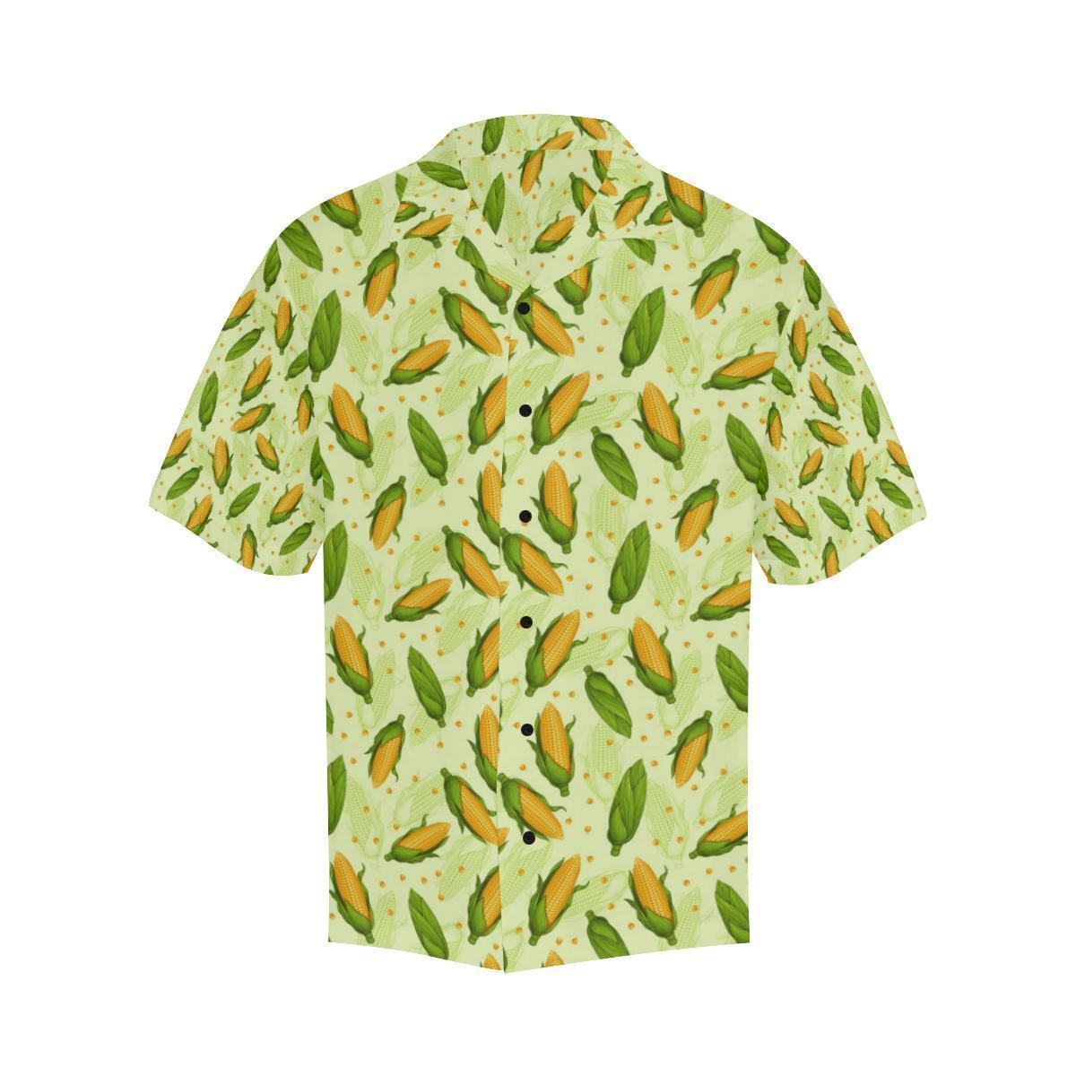 Agricultural Fresh Corn Cob Print Pattern Hawaiian Shirt