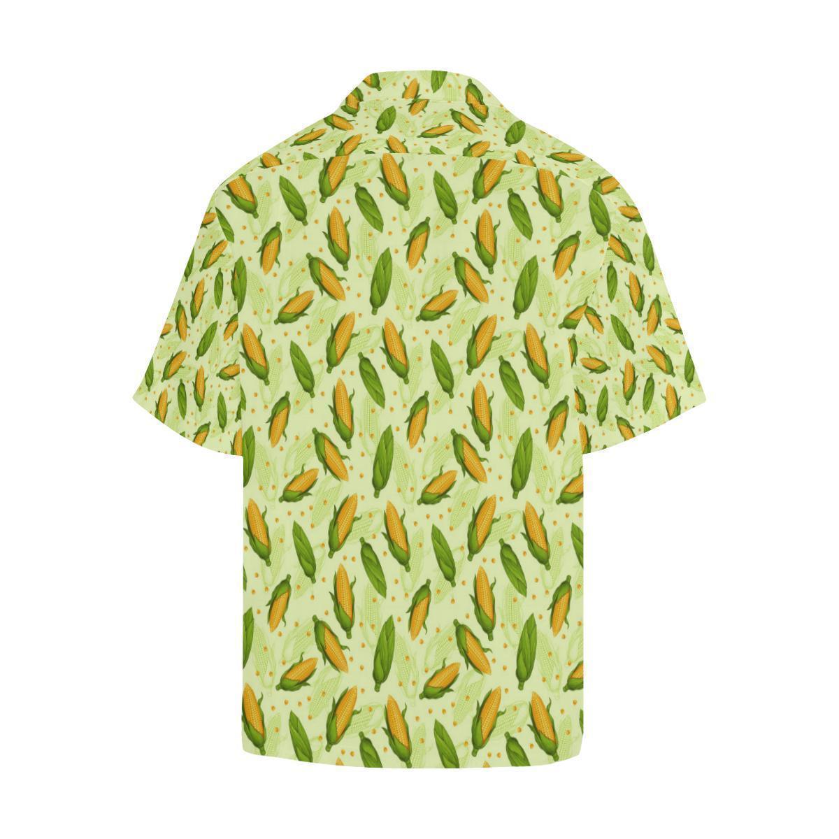 Agricultural Fresh Corn Cob Print Pattern Hawaiian Shirt