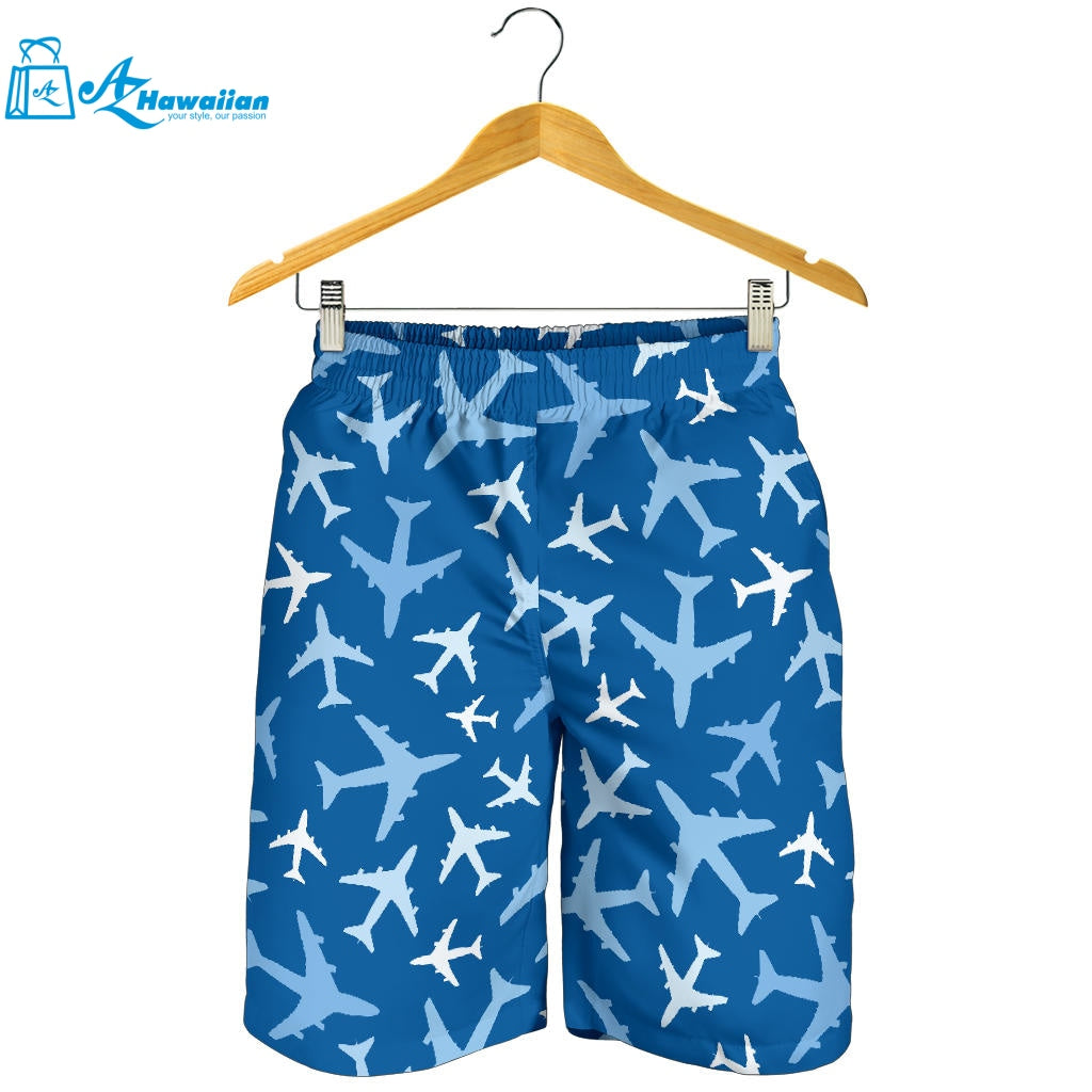 Airplane Pattern In The Sky Men Shorts